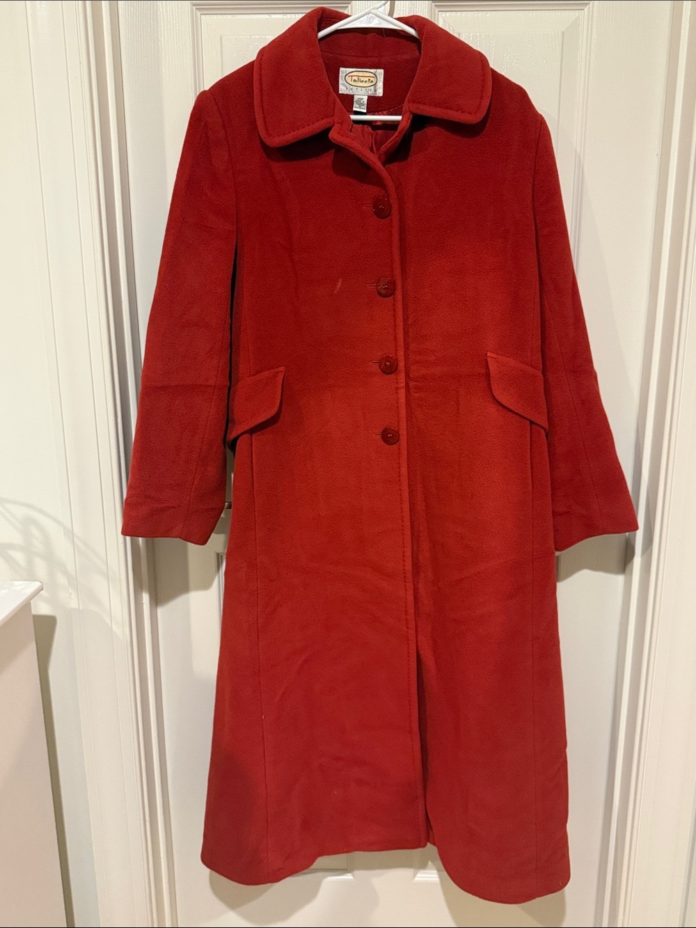 Talbots Vibrant Red Pea Coat